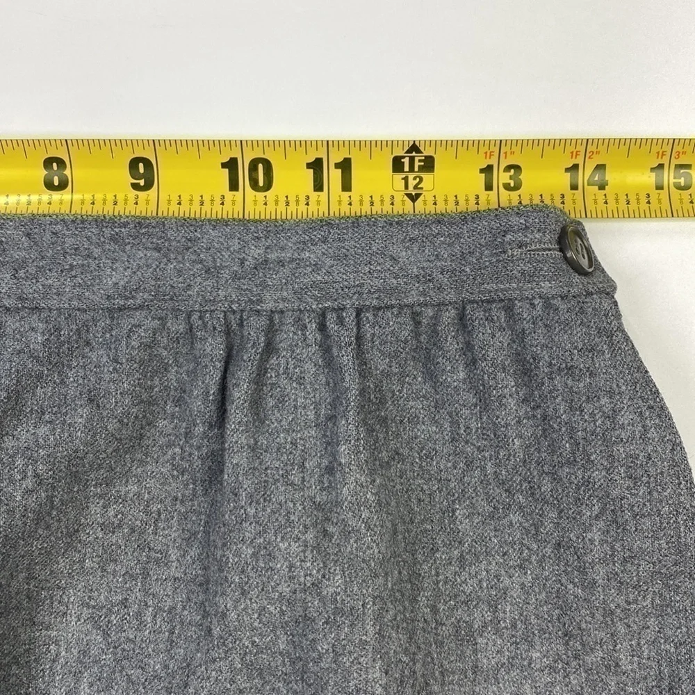 Vintage Pendleton Gray Pure Virgin Wool Pencil Skirt Waist 27